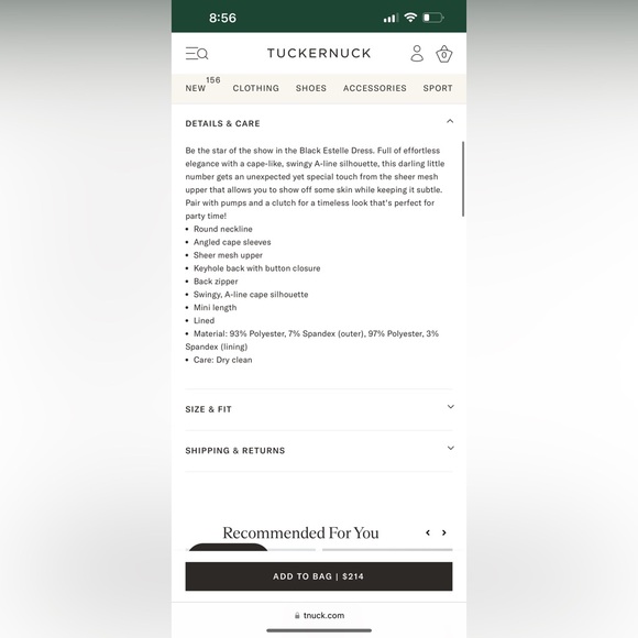 TUCKERNUCK Black Estelle Cape Dress - Picture 11 of 12